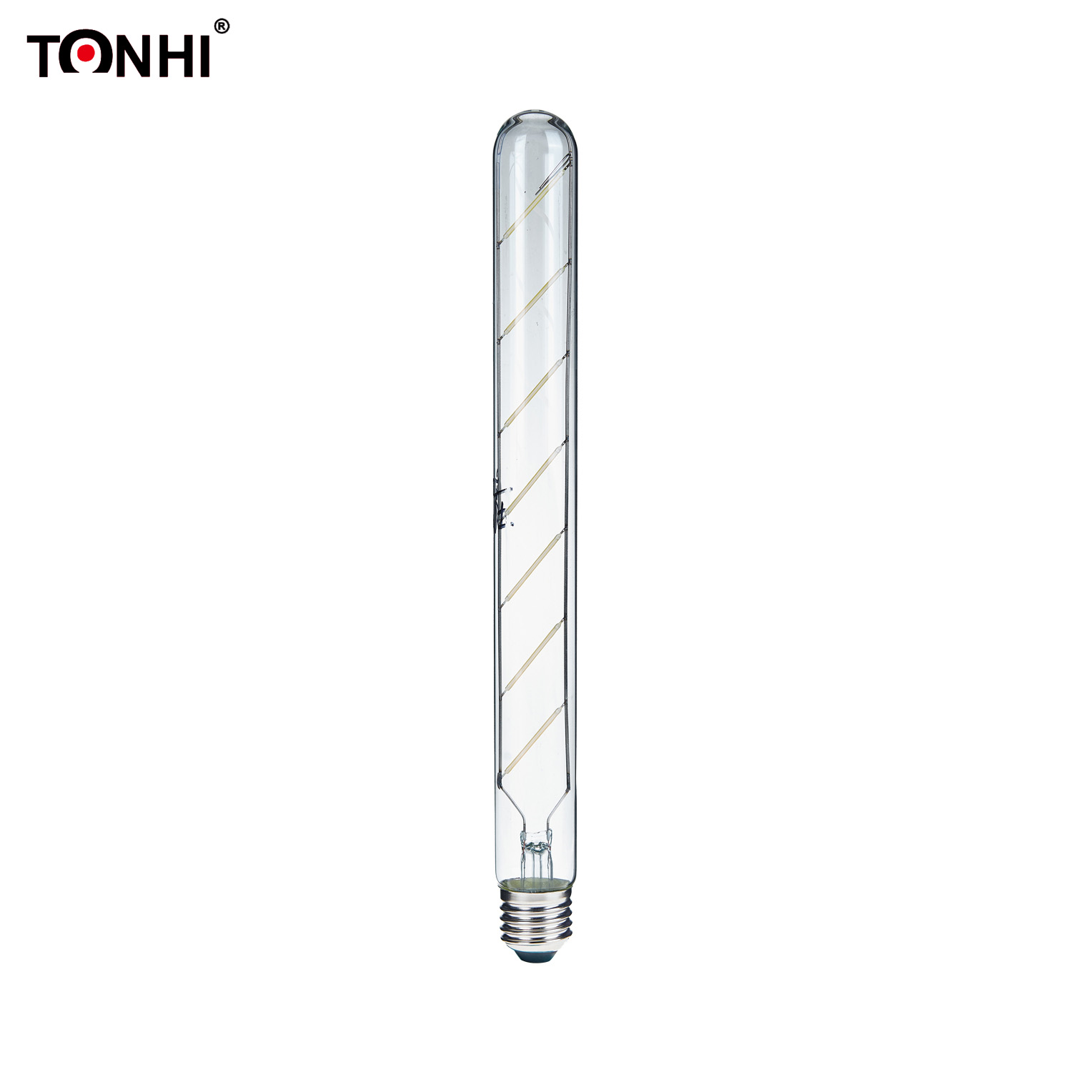 Bombilla de tubo de filamento LED T30 4W Bombilla tubular Edison Estilo antiguo Vidrio transparente