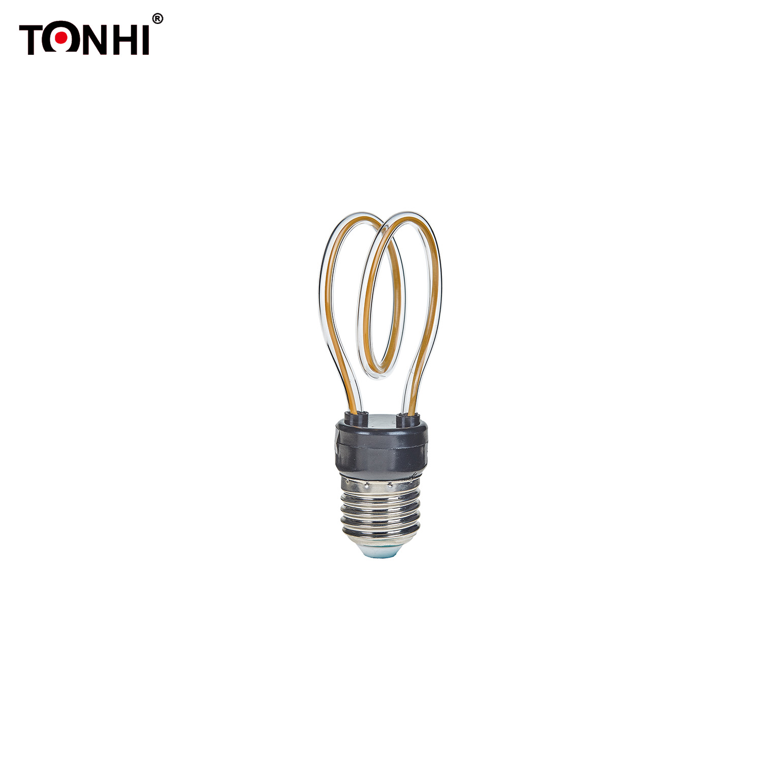 Filamento de Edison con forma de corazón 6W bombillas de luz 220V blanco cálido